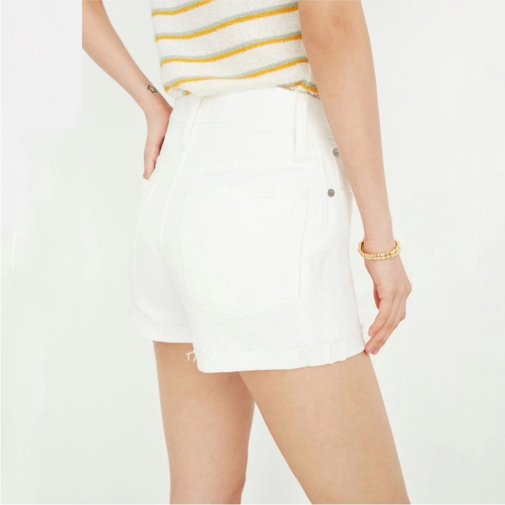 High-Rise Denim Shorts in Tile White - Madewell
